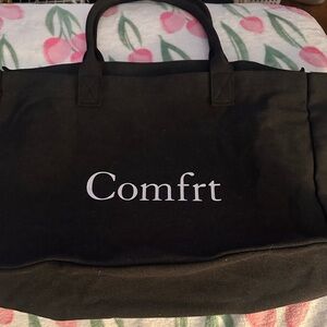 Comfrt Black  Tote Bag